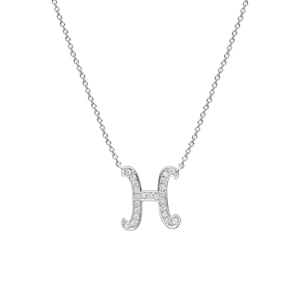 DIAMOND LARGE INITIAL NECKLACE