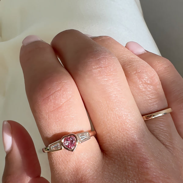 CUPID PINK SAPPHIRE RING