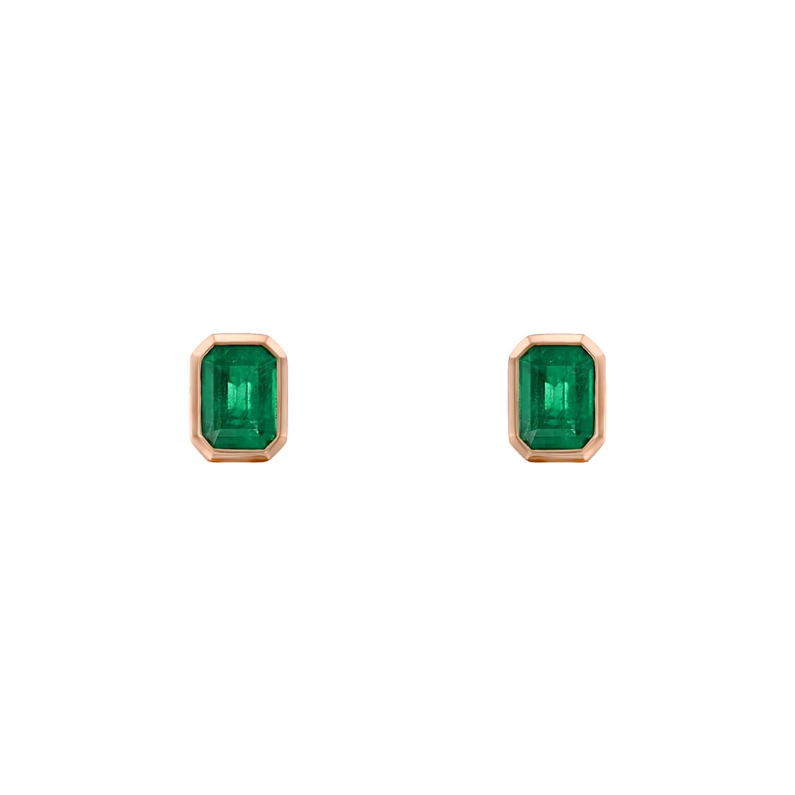 ピアス VINTAGE HOLLYWOOD Bezel Emerald Cut Earrings 5BNY505 WG_70ab8619-c1a5-4dc2-95b5-