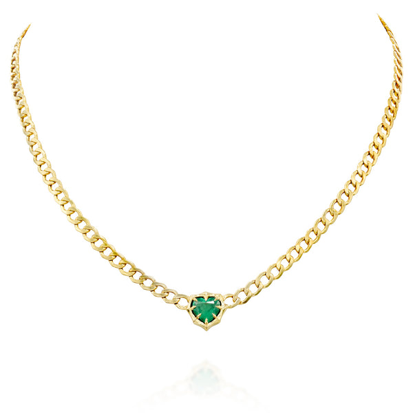 ARIA EMERALD HEART CHOKER
