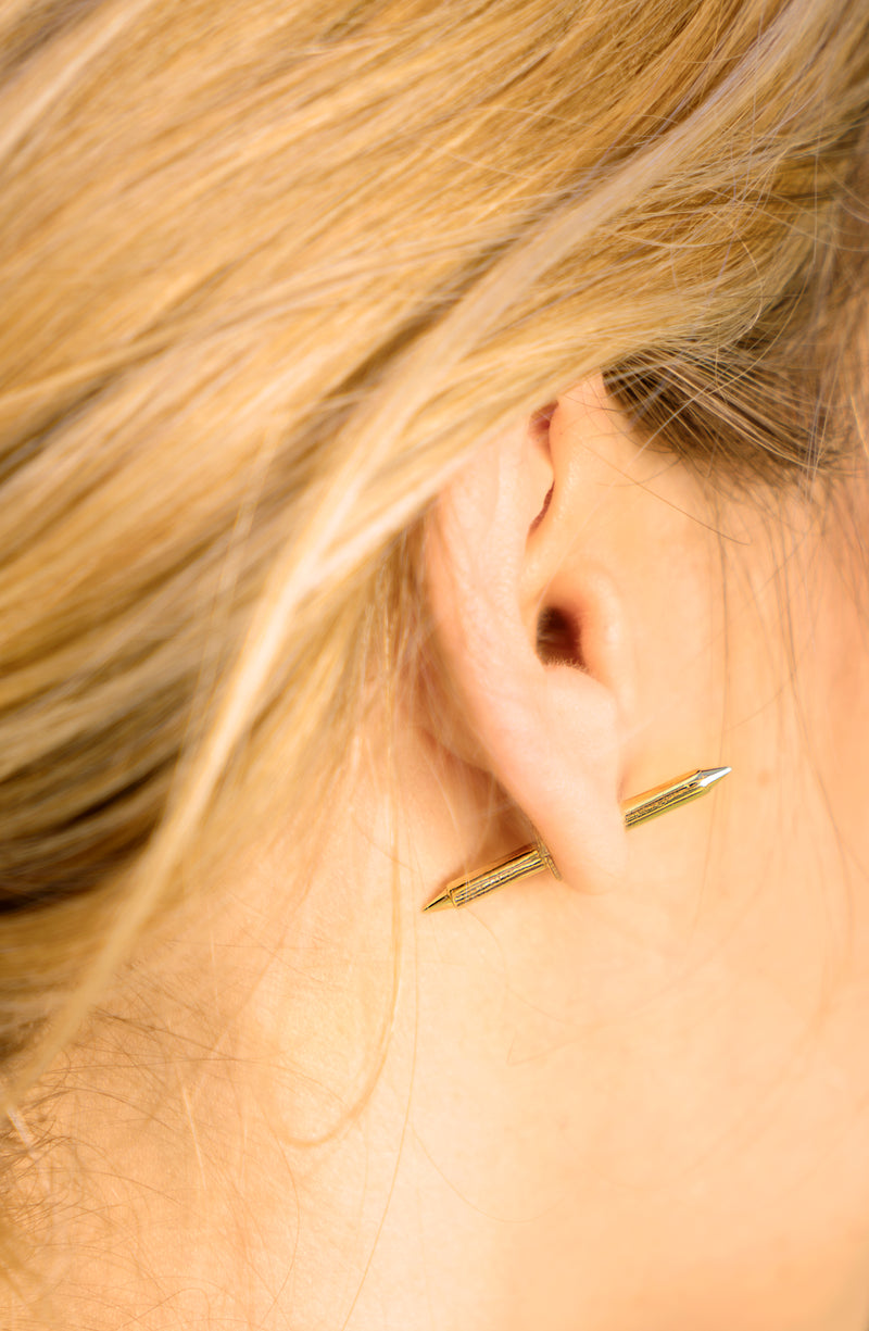 THELMA & LOUISE GOLD EARRING - Chérut FINE JEWELRY